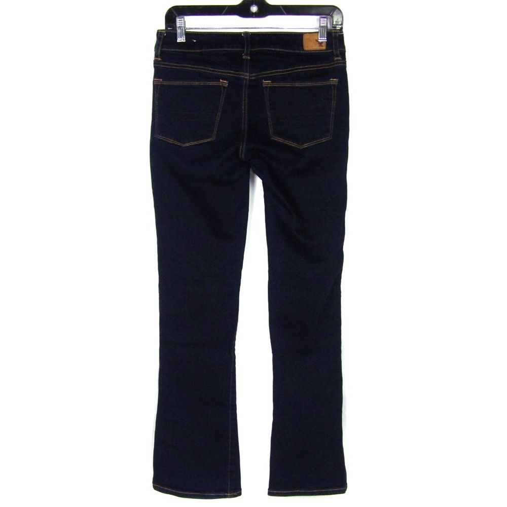 American Eagle Super Stretch Dark Wash Skinny Kick Boot Denim Jeans Women's 4 - Picture 4 of 7